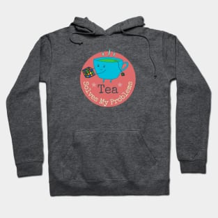 Tea Solves My Problems - cute whimsical design for tea lovers Hoodie